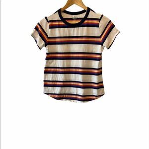OLD NAVY Everywhere Striped Colourful Tee Shirt XS